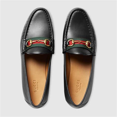 gucci women's loafer with web|gucci women's loafer with horsebit.